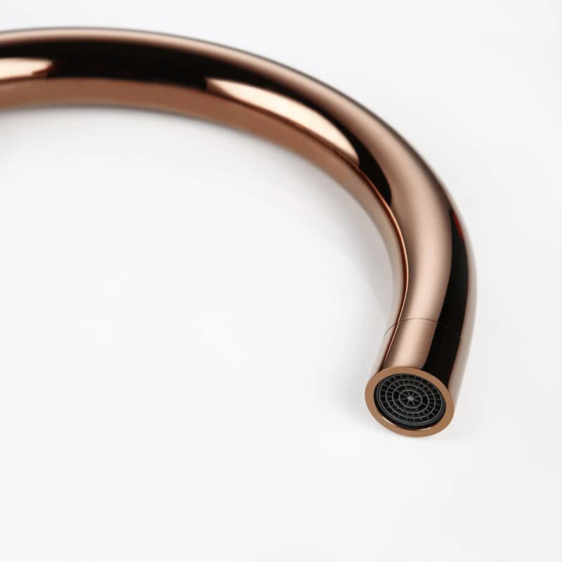 Image of Aquieen Free Standing Floor Mounted Bath Tub Filler with provision for Hot & Cold Water (Rose Gold)