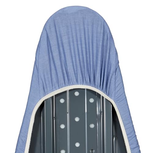 Forever Blue Ironing Board Cover and Pad by Seymour Home Products: 100% Cotton with Premium Polyester Padding | Full Size Board | Stain and Scorch Resistant