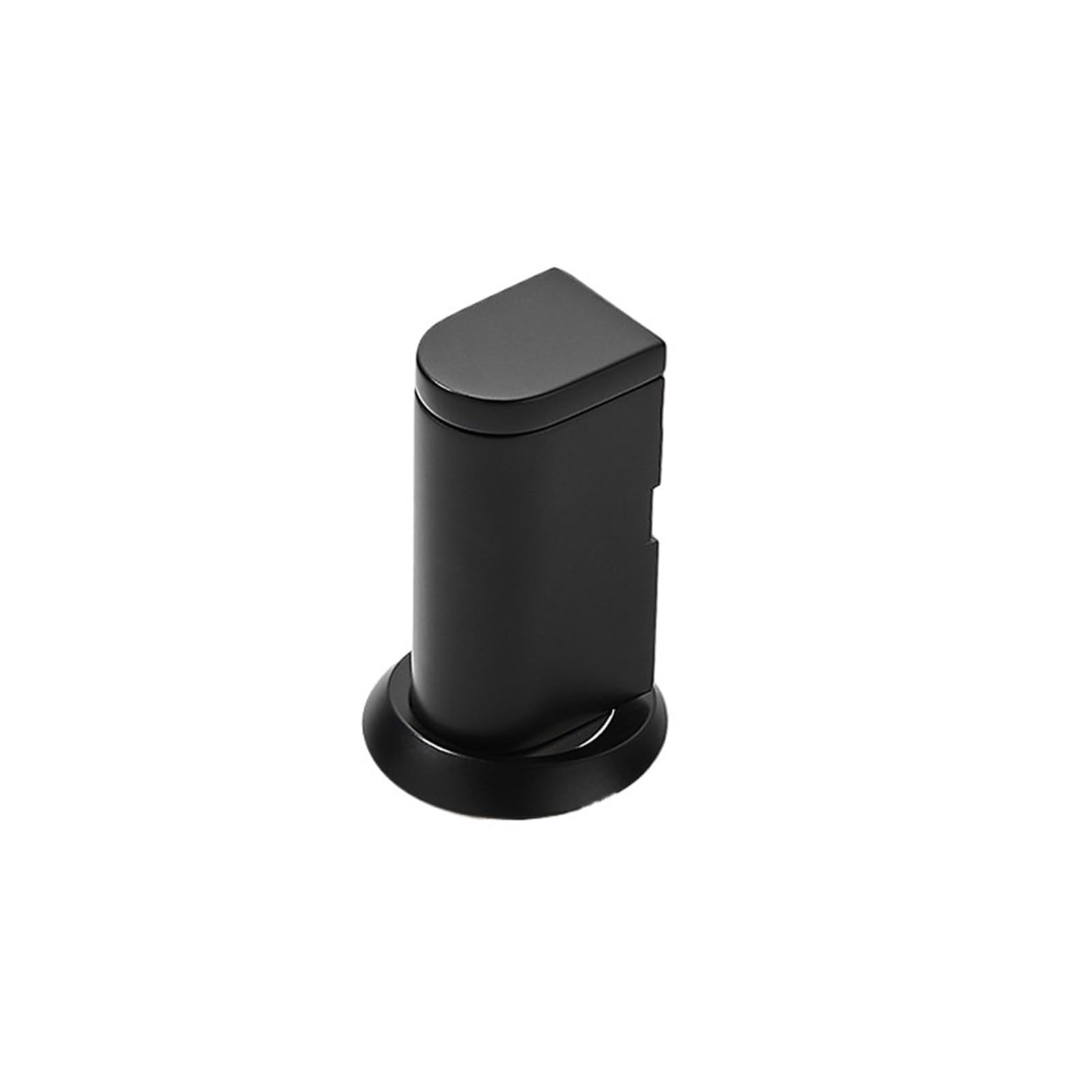 Door Stop Invisible Door Stop Adjustable Stopper Wind-Proof Zinc Alloy Holder Hardware(Black)