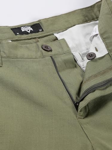 Image of Thomas Scott Men's | Solid | Chino Shorts | Regular Fit | 100% Cotton | Above Knee | Casual Short