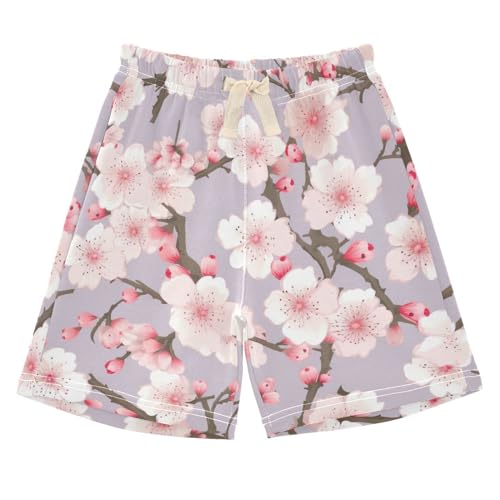 innewgogo Cherry Pink Toddler Baby Boy Girl Cotton Pull-On Shorts Elastic Waist Kids Pants Beach Summer Shorts 4T