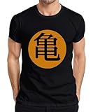 Roshi's Gym Son Goku Anime Fan Manga Otaku Japonés Streetwear Hombre Camiseta, Negro , L