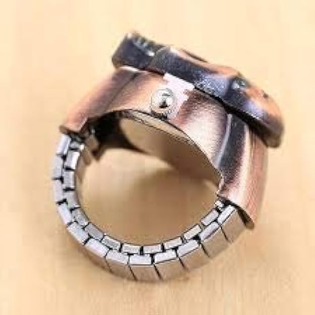 VIVA Analog Watch Dial Stretchable Adjustable Finger Rings for Women