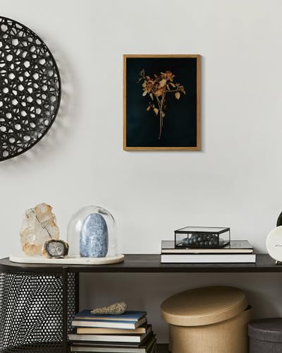Image of ARPEOTCY Vintage Framed Botanical Wall Art, Bedroom Bathroom Dark Floral Pictures Art Decor, Canvas Print Retro Paintings, Home Rustic Farmhouse Neutral Moody Decor, 8x10 Inch