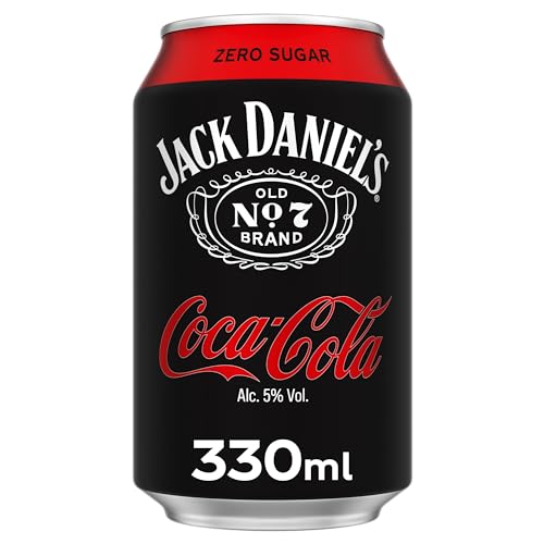 Jack Daniel's Tennessee Whiskey Mixed with Coca-Cola Zero Sugar 330ml