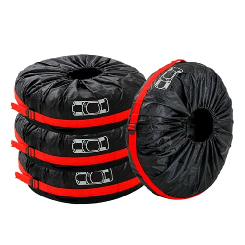 Cubiertas de neumáticos para vehículos recreativos, cubiertas de ruedas para vehículos recreativos | Cubierta de neumática de remolque impermeable de 4,Protector de nieve de lluvia solar, bolsa de alm