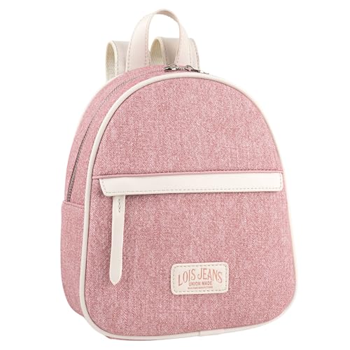 Imagen de Lois Bolso Mochila Mujer Elegante Tipo Casual Moderna Para Vestir Mochilas Mujer Estilo Urbano Mochila Negra Mujer Pequeña Ideal Para Uso Diario