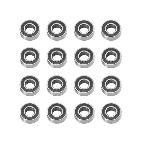 RC�J�[�A�b�v�O���[�h�p�[�c Compatible With Tamiya For BBX BB01 For Tamiya 1/10 RC�J�[�A�b�v�O���[�h�p�[�c�A�N�Z�T���[ 16�V�[���x�A�����O�L�b�g(Black)