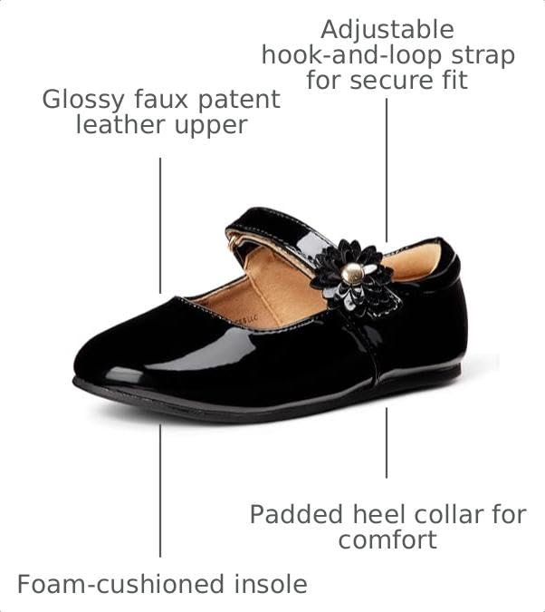 Image of Amazon Essentials Girls and Toddlers' Mary Jane Flats
