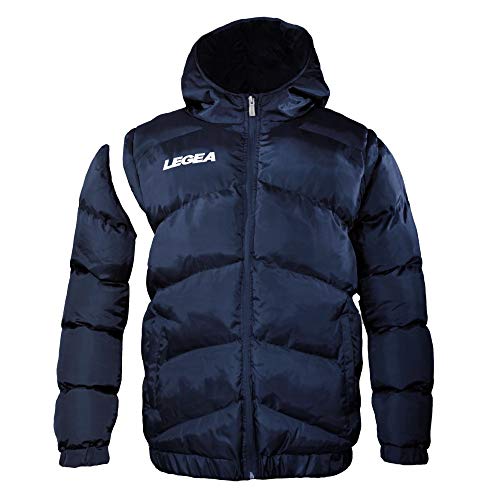 LEGEA Blouson Québec Tornado Bleu veste de football avec fermeture éclair