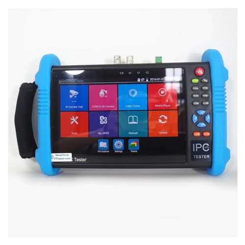 Monitor de prueba de CCTV, Pantalla Táctil De 7 Pulgadas IPC9800 PLUS, Probador De CCTV Básico, Puertos LAN Duales De 1000M, Reproductor Multimedia 7500mAh, Funcionamiento 8h
