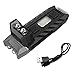 Nitecore Thumb 85 Lumens USB Rechargeable White & Red LED Keychain Light - Tiltable Work Light with Clip and a LumenTac USB Charging Cable