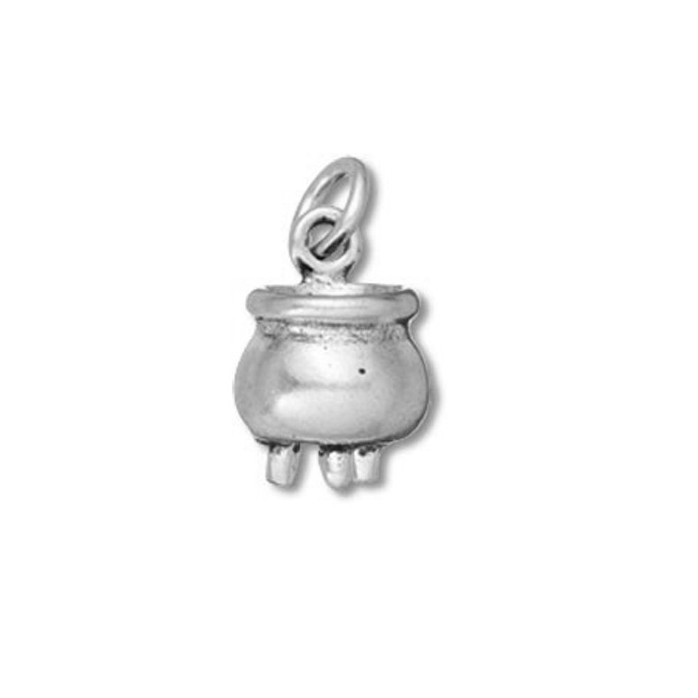 Sterling Silver 3D Cauldron Charm Item #40442
