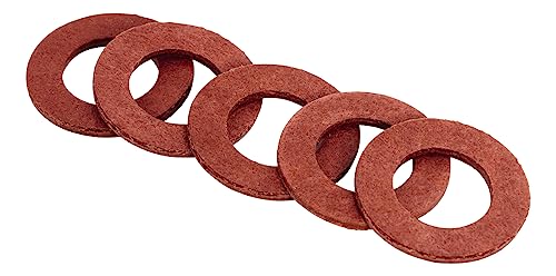 Sanitop-Wingenroth Dichtungssatz für Verschraubungen und Überwurfmutter, 5-teiliges Set, 10 x 18 mm, Dichtungssortiment, Fiber-Ring, 251952