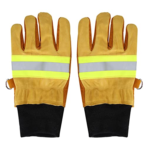 Guantes de seguridad impermeables y duraderos de cuero para operaciones de rescate 7