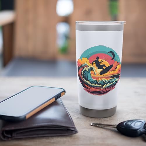 Kitesurfer Kiteboards Kitesurfing Kite-Surf-board Kitesurf Stainless Steel Insulated Tumbler