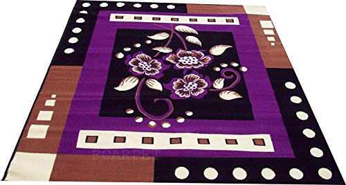 Image of Modern Carpet Velvet Touch 6.0X 8.0 Feet Purple B