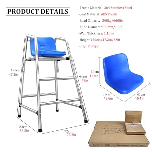 Silla para Salvavidas de Acero Inoxidable 120 cm miniatura 2
