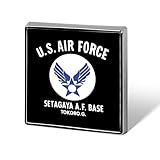 ピンバッジ アーミーエアフォース U.S. ARMY AIR FORCE ブローチ 徽章 ボタンブローチ 缶バッジ 合金製 襟章 アクセサリー 正方形 お洒落 軽量 人気