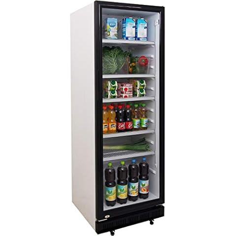 ZORRO - Getränkekühlschrank mit Glastür ZK360 - Glastür - 5 Roste - Flaschenkühlschrank 360 Liter Cover