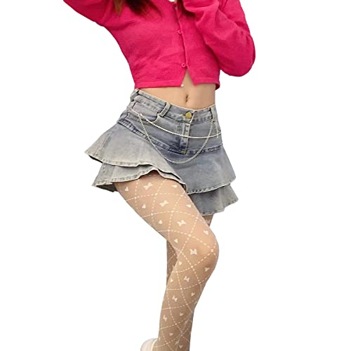 Image of Sahabowi Women's Sheer Tights, High Waist Pantyhose, Vintage Control Top Stockings,Shaping Pantyhose Slimming Butt Lifting