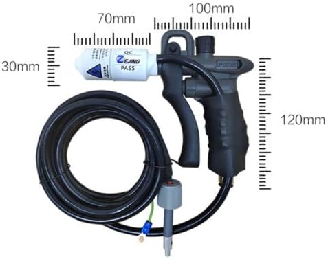 Miniatura 4 de Pistola de aire de iones Pistola antiestática de eliminación de polvo de doble aguja de mano Pistola de polvo