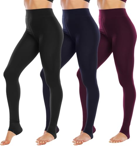 NORMOV Winter Warm Fleece Lined Leggings Women,Thick Thermal Velvet Tights