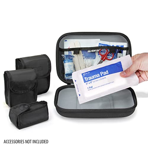 Image of USA Gear Travel Organizer Case for First-Aid Supplies - Organize Band-Aids, Bandages, Alcohol /Anti-Septic Pads, Safety Pins, Thermometers, Scissors, Ice-Packs, Heat Packs, etc. - First Aid Case Only