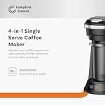 Complete Cuisine 4-in-1 Single Serve Coffee Maker, Hot & Iced Brewer for Pods/Ground Coffee - Image 2