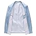 UNINUKOO Mens Suit Jacket Slim Fit Sport Coat 1 Button Notched Lapel Casual Fashion Dress Blazer for Men US Size 42 Light Blue