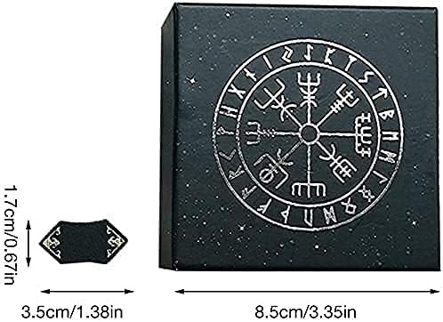 Namvo Tarot Cards Nordic Handmade Wooden Rune Set Meditation Divination Star Engraved Magic Rune Stones Card Set with Storage Bag for Beginners