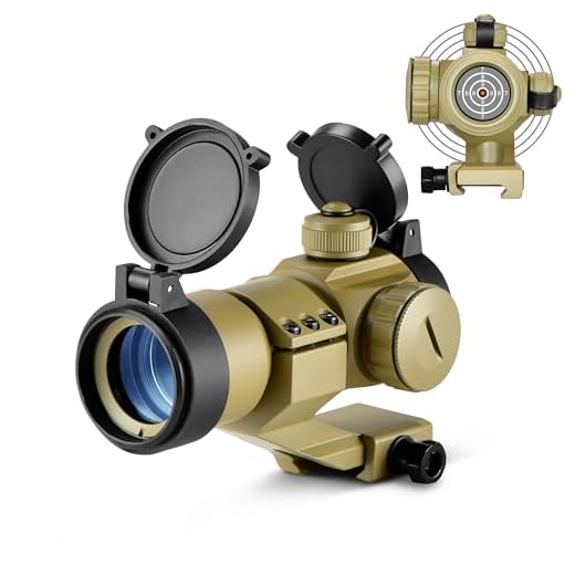 ESSLNB Red Dot Visier Airsoft Scope Leuchtpunktvisier Rotpunktvisier für 22mm/20mm Schiene mit Montage und Schutzkappe