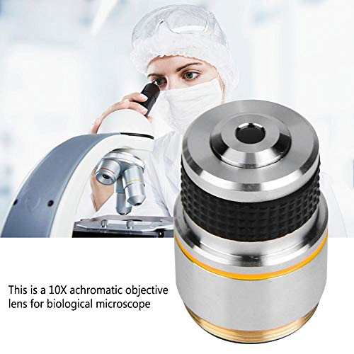 Achromatic Objectives Lens, Walfront 10X Biological Microscope Achromatic Objectives Lens 185 Conjugate Distance