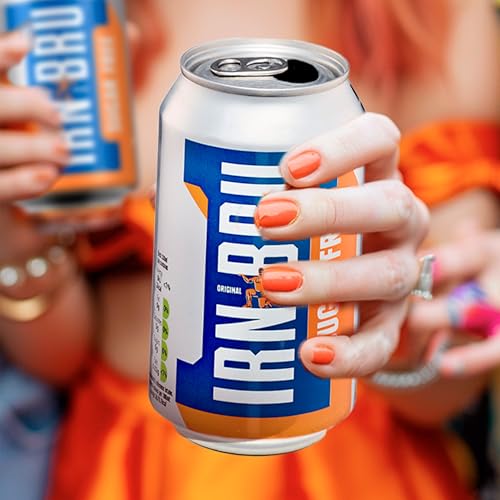 IRN-BRU Sugar-Free Diet, 12 Pack Zero No Sugar & Low Calorie Fizzy Drinks Multipack Cans - 12 x 330ml Cans