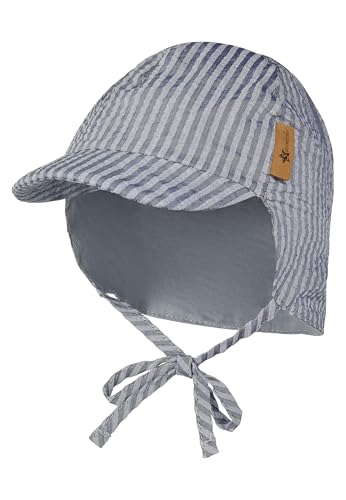 Sombrero para el sol de niños con cubrenuca, visera y cintas de sujeción