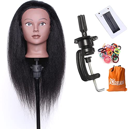 Tête de mannequin cheveux véritables pour réussir toutes vos coiffures et tresses