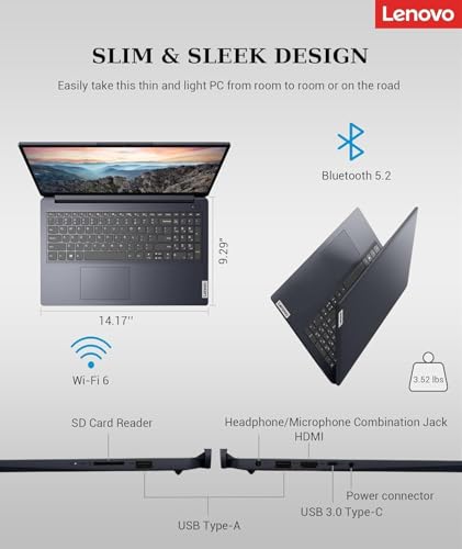 Image of Lenovo IdeaPad 15.6 Inch Touchscreen Laptop | Office 365 for The Web | 13th Gen Intel Core i5-1335U, 10-Core | 16GB RAM, 1TB SSD | Windows 11 Home | Abyss Blue | WiFi-6 | AI-Powered