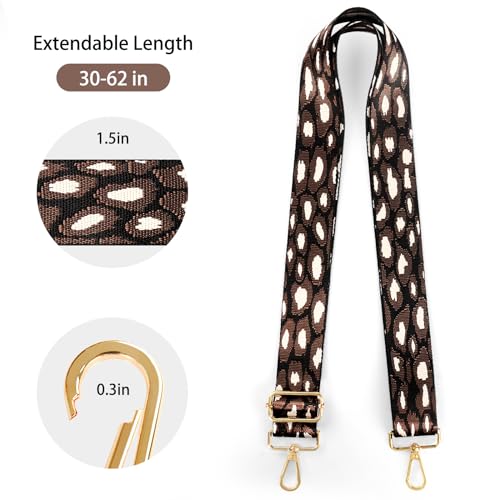 Image of Purse Straps Replacement Crossbody Straps for Purses,Wide Shoulder Strap for Bags Extender Guitar Straps for Handbags