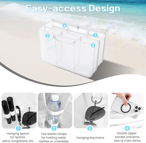 Image of XYFuuee Beach Bag Organizer Insert Divider for Medium Bogg Bag Accessories