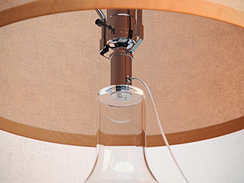 Kenroy Home 32261CLR Capri Table Lamp with Clear Glass Finish, Casual Style, 30" Height, 16" Width, 16" Depth - Image 5