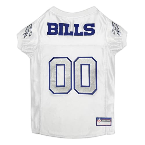 NFL Buffalo Bills Rivalry Dog Jersey, Officially Licensed NFL Pet Jersey for Dogs & Cats, Buffalo Bills Football Dog Shirt Rivalry Edition Pet Apparel for Game Day, Team Logo Pet Clothing, Size Medium