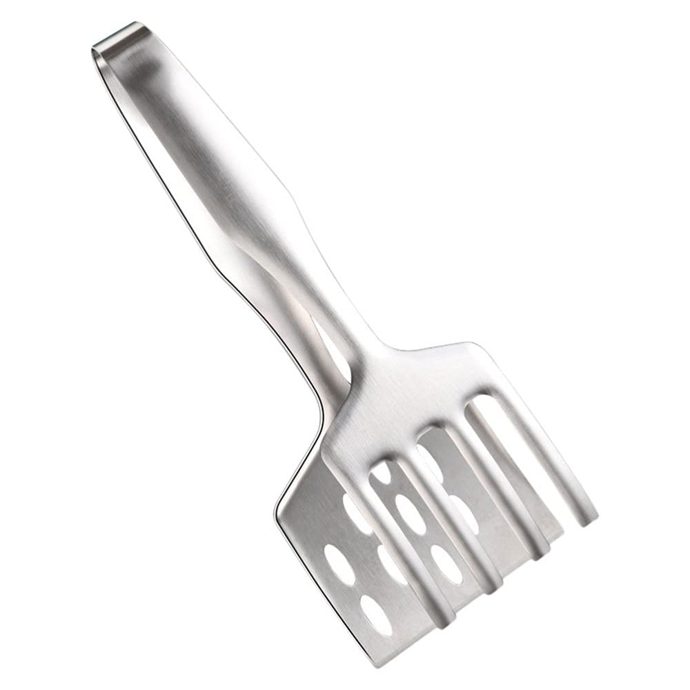 Pinzas de Cocina de Acero Inoxidable, 1 Pieza, Pinzas para Alimentos, Pinzas para Barbacoa, Pinzas para Pescado Frito, 25,5 x 9,8 cm