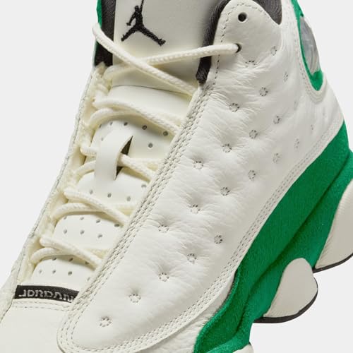 Air Jordan 13 Retro Court of Legends Grade School Lifestyle Shoes (Sail/Black/Pine Green)2