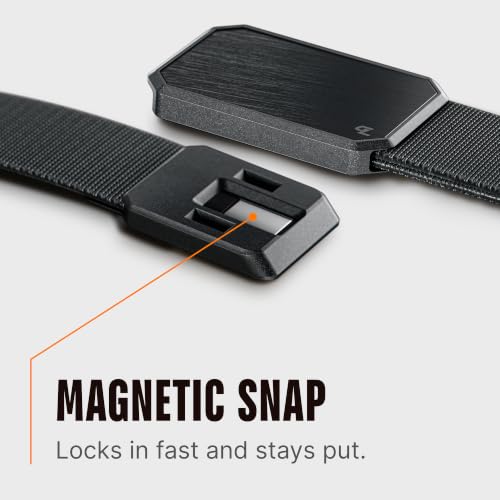 Image of Groove Life Groove Belt, Men's Adjustable Stretch Belt with Magnetic Buckle | Comfortable Stretch Belt for Men with Magnetic Buckle, Adjustable Fit & Durable for Work, Everyday Carry & Casual Wear