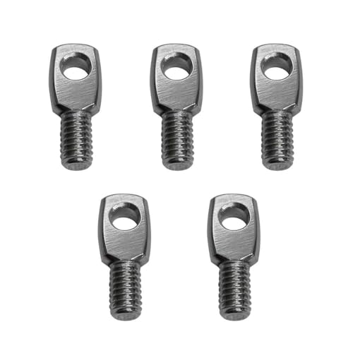 5 Pc 1-1/4''Long 5/16'' - 18 Thread Size SS T316 Threaded Eye Tab Boat Marine