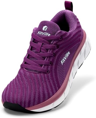 FitVille Damen Laufschuhe Weit Turnschuhe Atmungsaktiv Sportschuhe Leichte Joggingschuhe Sneaker Bequeme Walking Schuhe