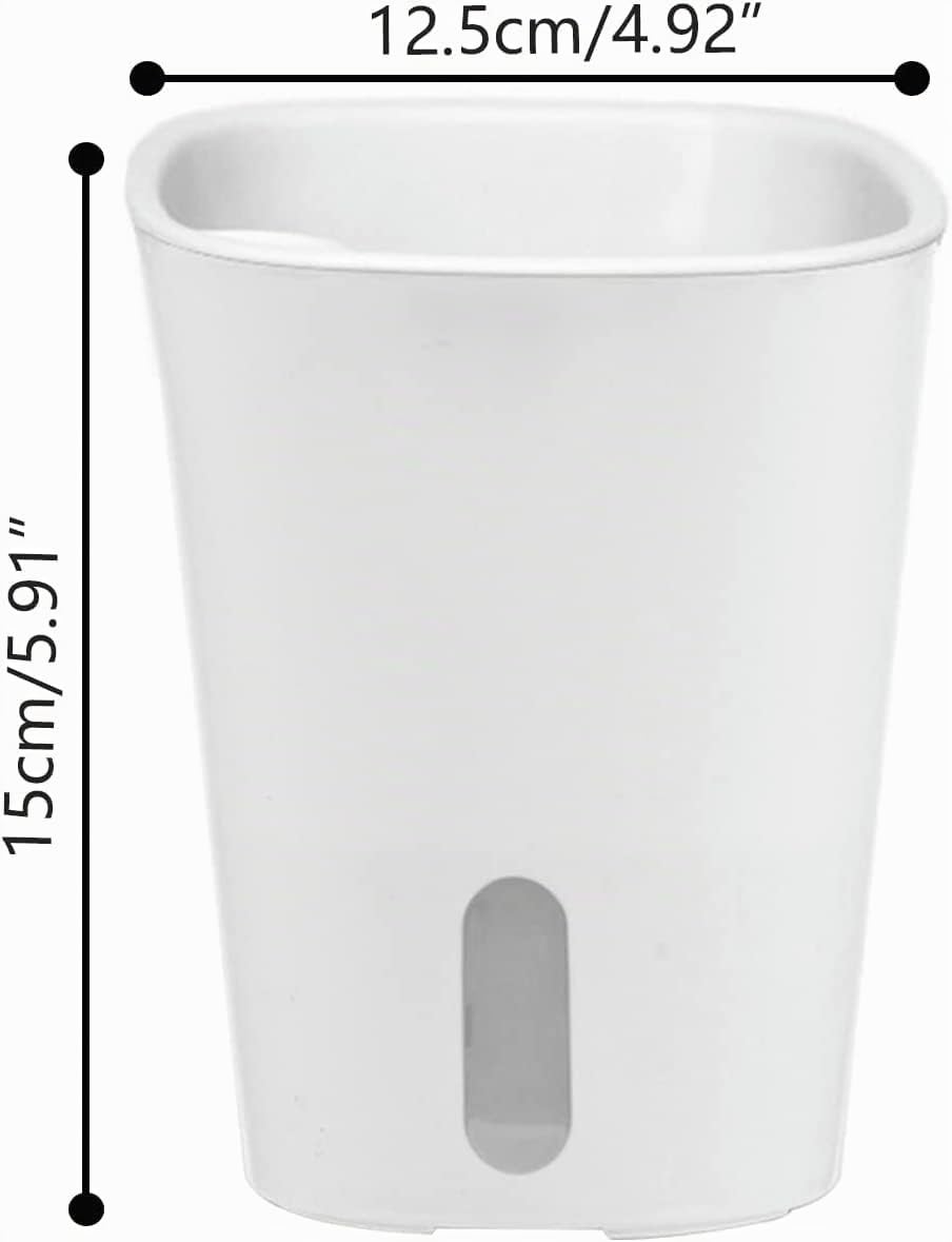 MENAYODA Lot de 10 pots de fleurs en plastique avec système d'irrigation, pots de fleurs auto-arrosage avec trou de drainage et indicateur de niveau d'eau, pour l'intérieur et l'extérieur