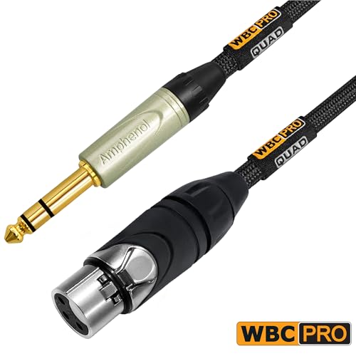 4 cables XLR a TRS de 75 pies WBC-PRO-Quad miniatura 5