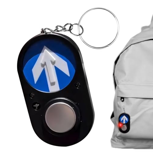 Llavero de semáforo, llavero con botón intermitente, accesorios para mujer, para bolso de trabajo, niños, adolescentes, amigos, senderismo, camping
