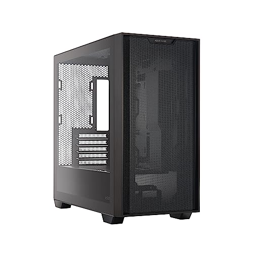 ASUS A21 Black Micro ATX PC Case Supports BTF Hidden Connector Technology, Graphics Cards up to 380mm, 360mm Coolers, & ATX PSUs, Includes Porous Front-Panel mesh, 2 Year Warranty by ASUS - Used condition - US$44.13